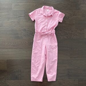 Girls pink jumpsuit